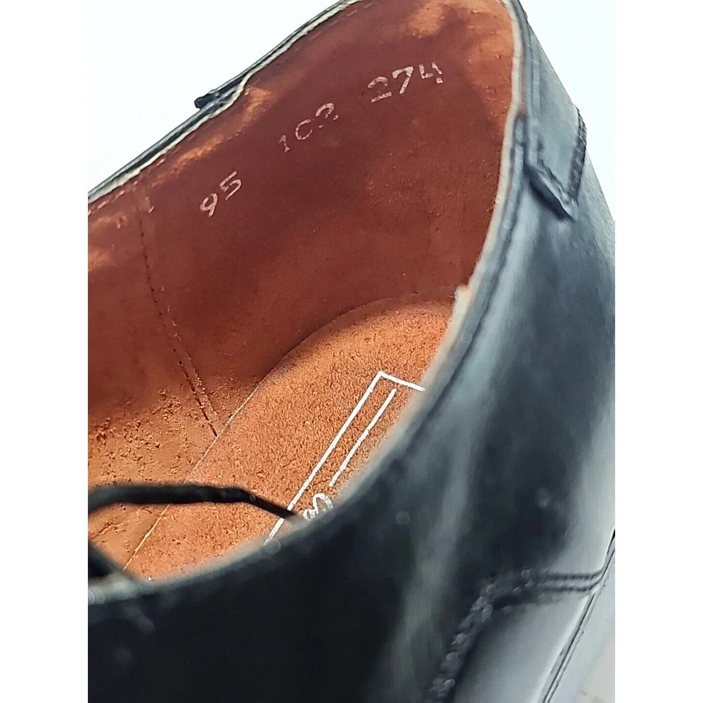 Jason & Justin Collection ~Men's Size 9.5~ Black Leather Dress Oxford Shoes.
